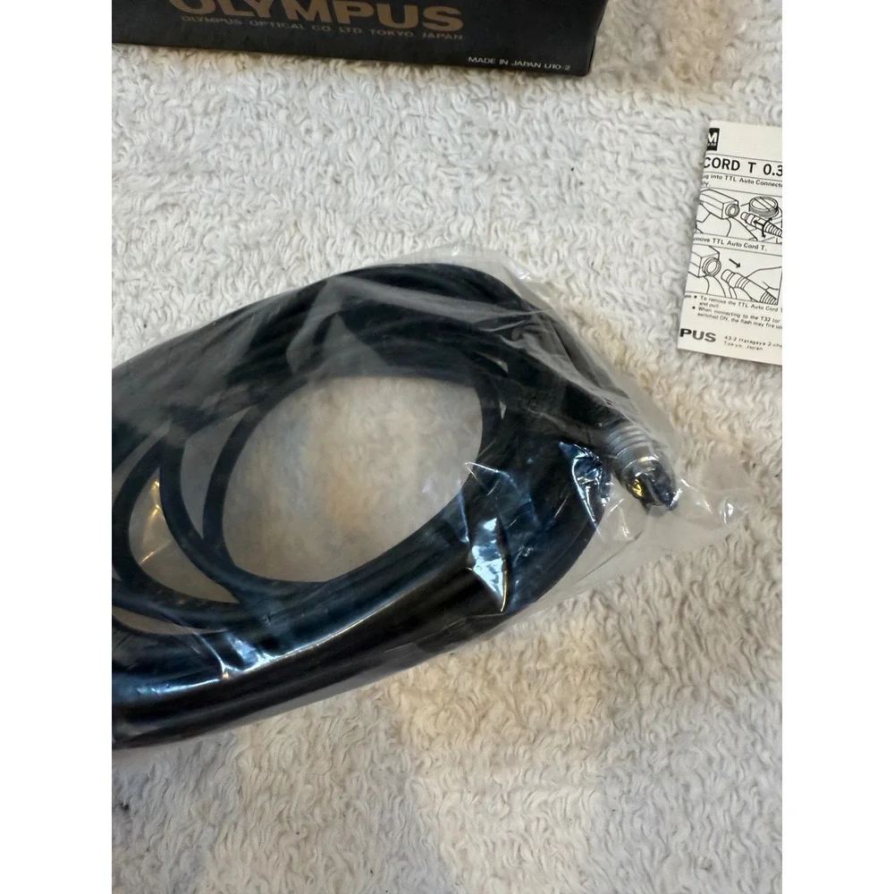 Olympus OM System Electronic Flash TTL Auto Cord T 5m Off-Camera Flash Cable